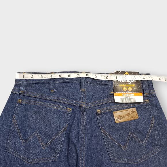 Wrangler 13 Original Flame Resistant Jeans Dark Wash Workwear Mens Sz 30x36 NWT - Picture 10 of 13